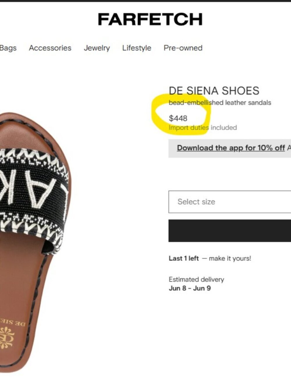 Beaded And Real Leather Slide Sandals - Pink/Tan